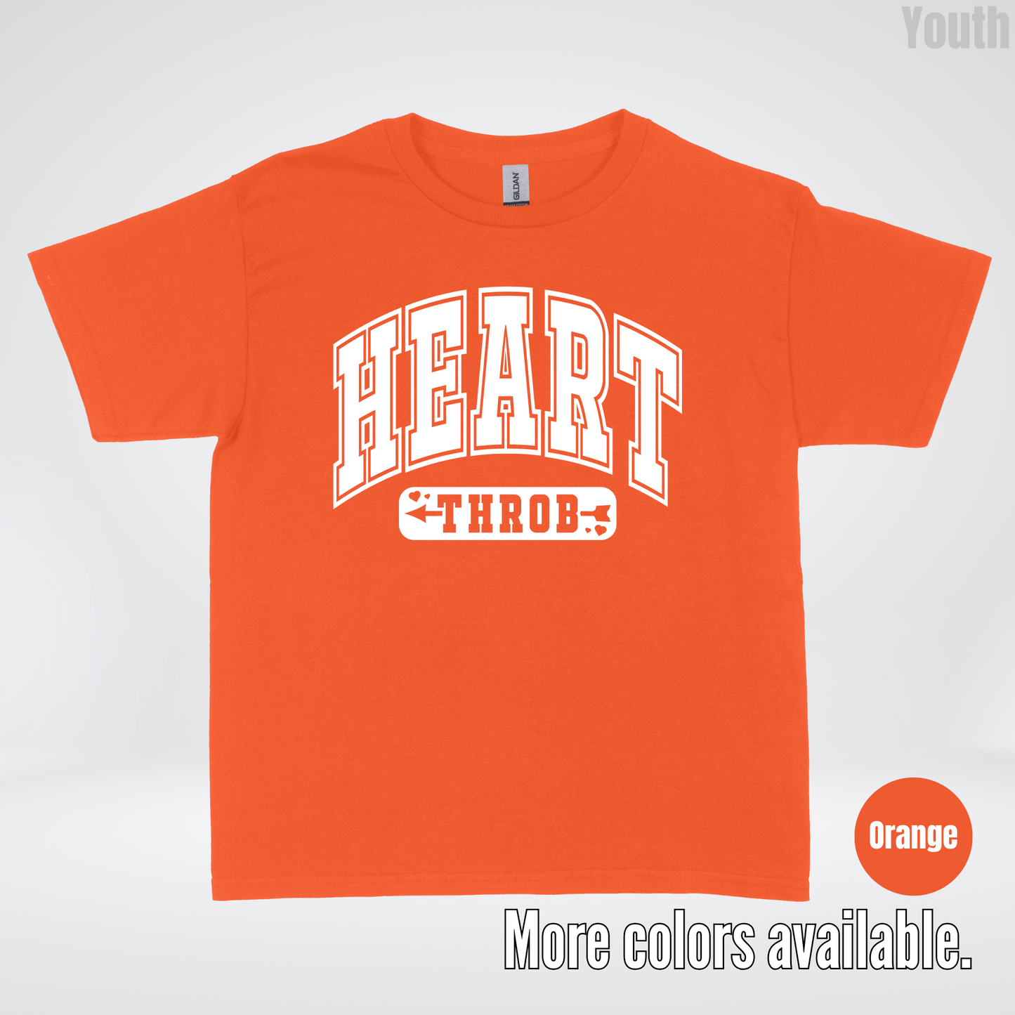 Heart Throb - White Design - Youth T-Shirt