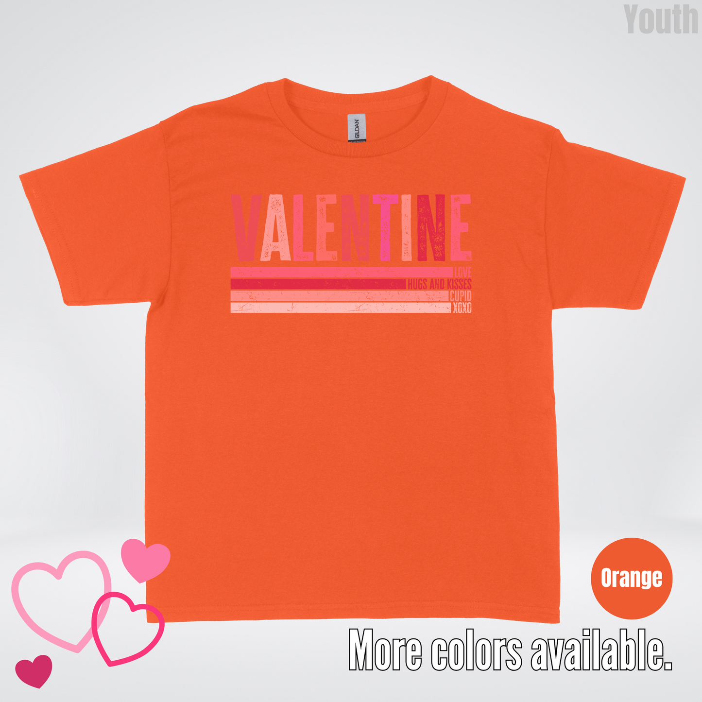Valentine Hugs & Kisses Youth T-Shirt