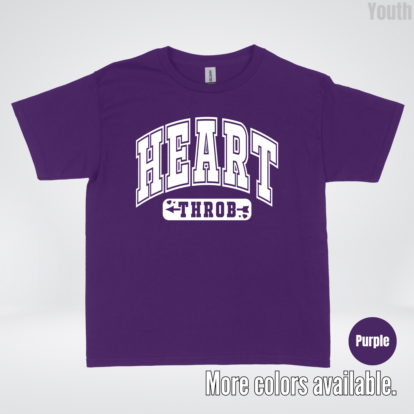 Heart Throb - White Design - Youth T-Shirt