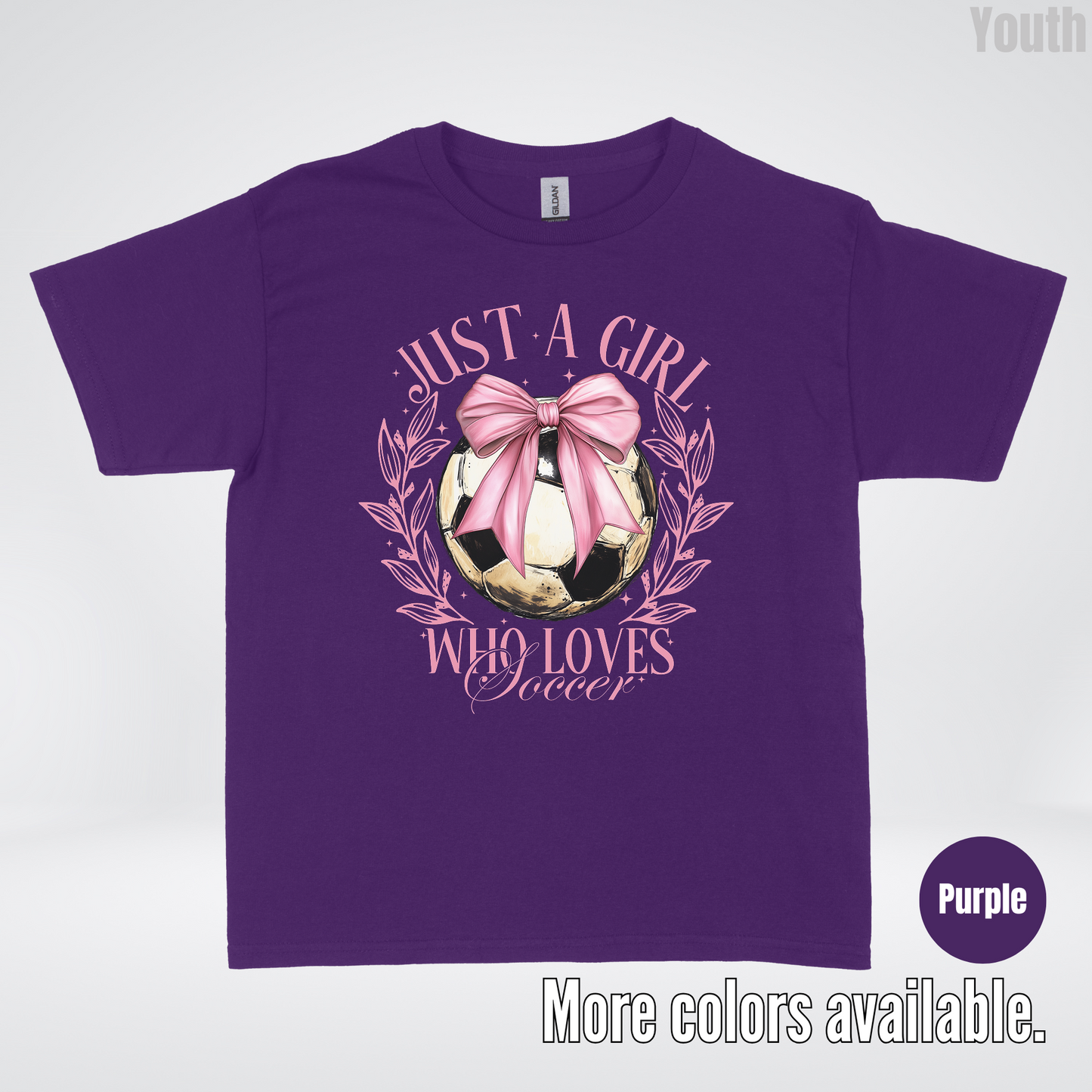 Just A Girl Who Loves Soccer Youth T-Shirt