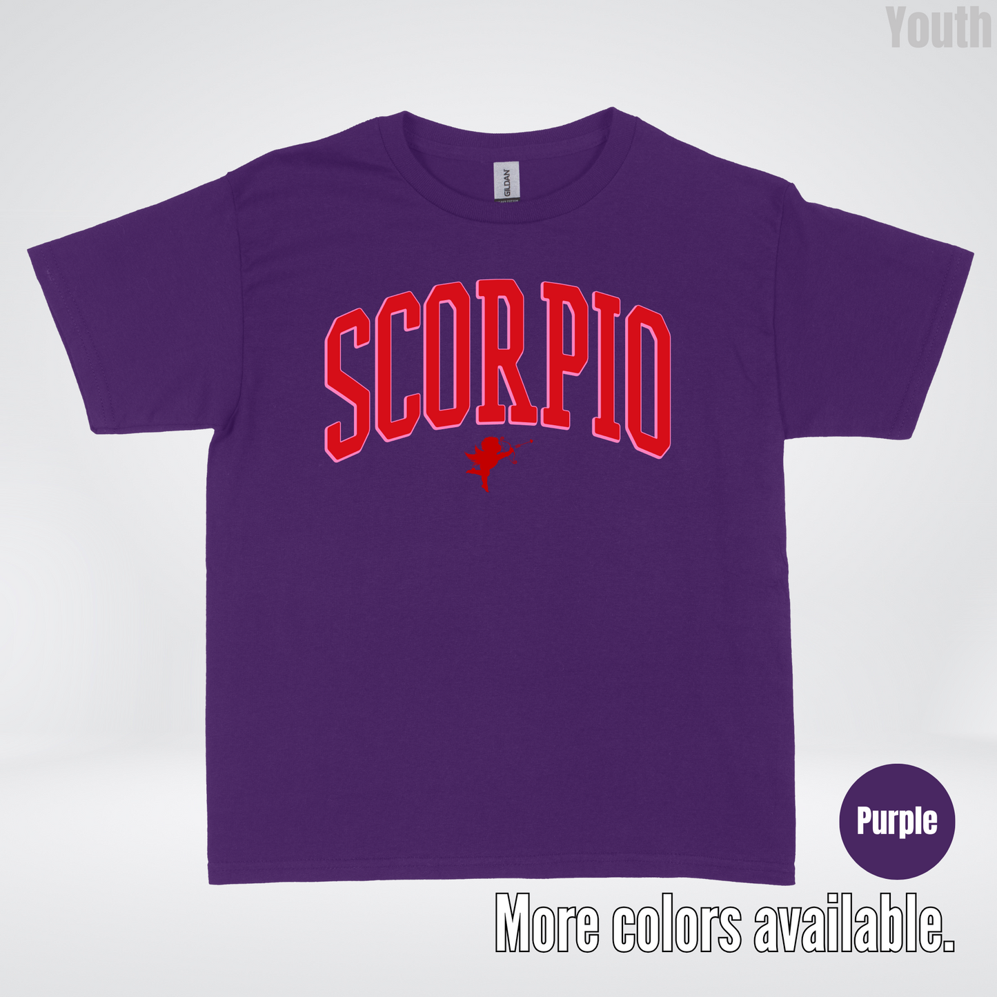 Scorpio Valentines Day Varsity Youth T-Shirt