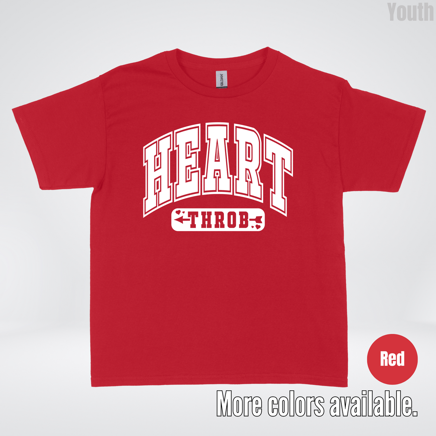 Heart Throb - White Design - Youth T-Shirt