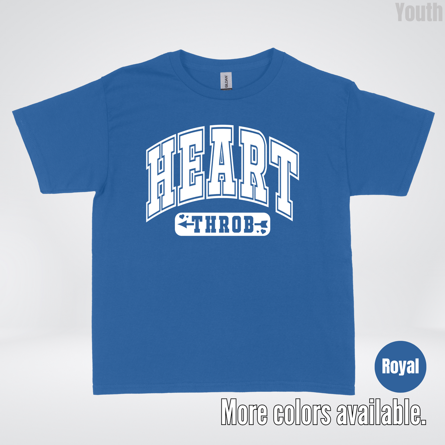 Heart Throb - White Design - Youth T-Shirt