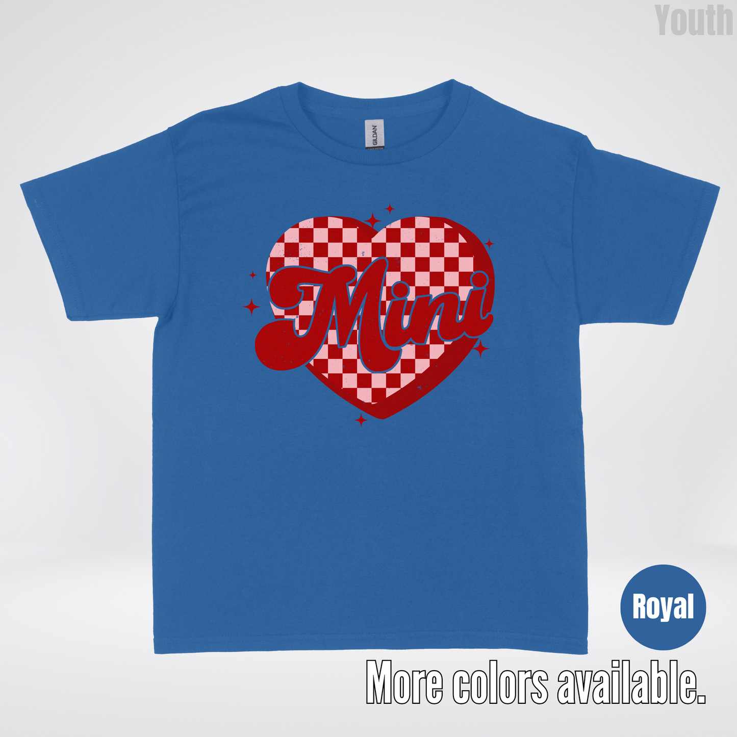 Mini Checkered Heart Youth T-Shirt