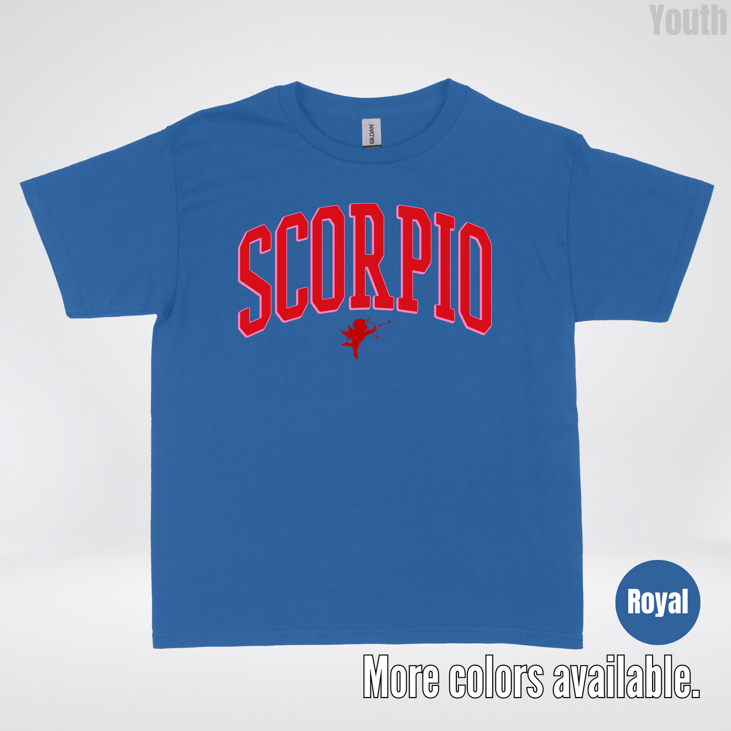 Scorpio Valentines Day Varsity Youth T-Shirt