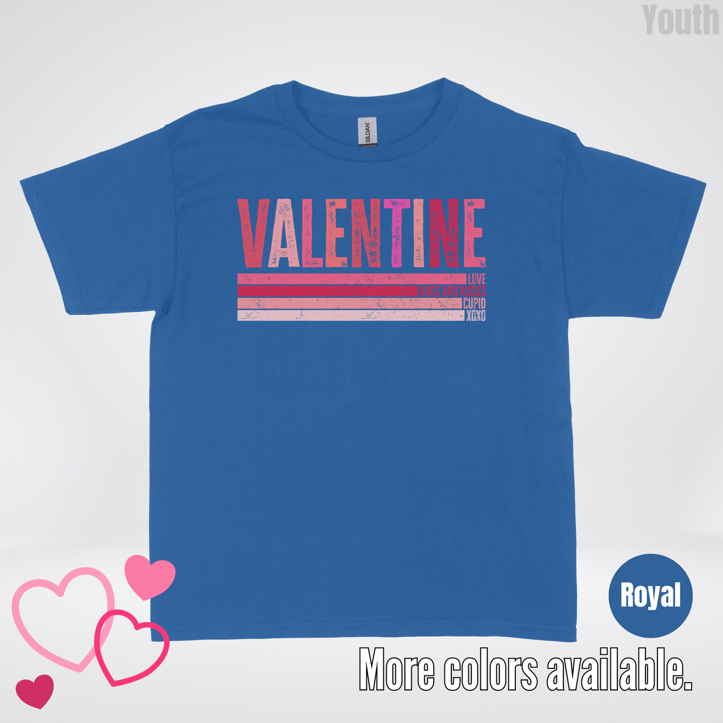 Valentine Hugs & Kisses Youth T-Shirt
