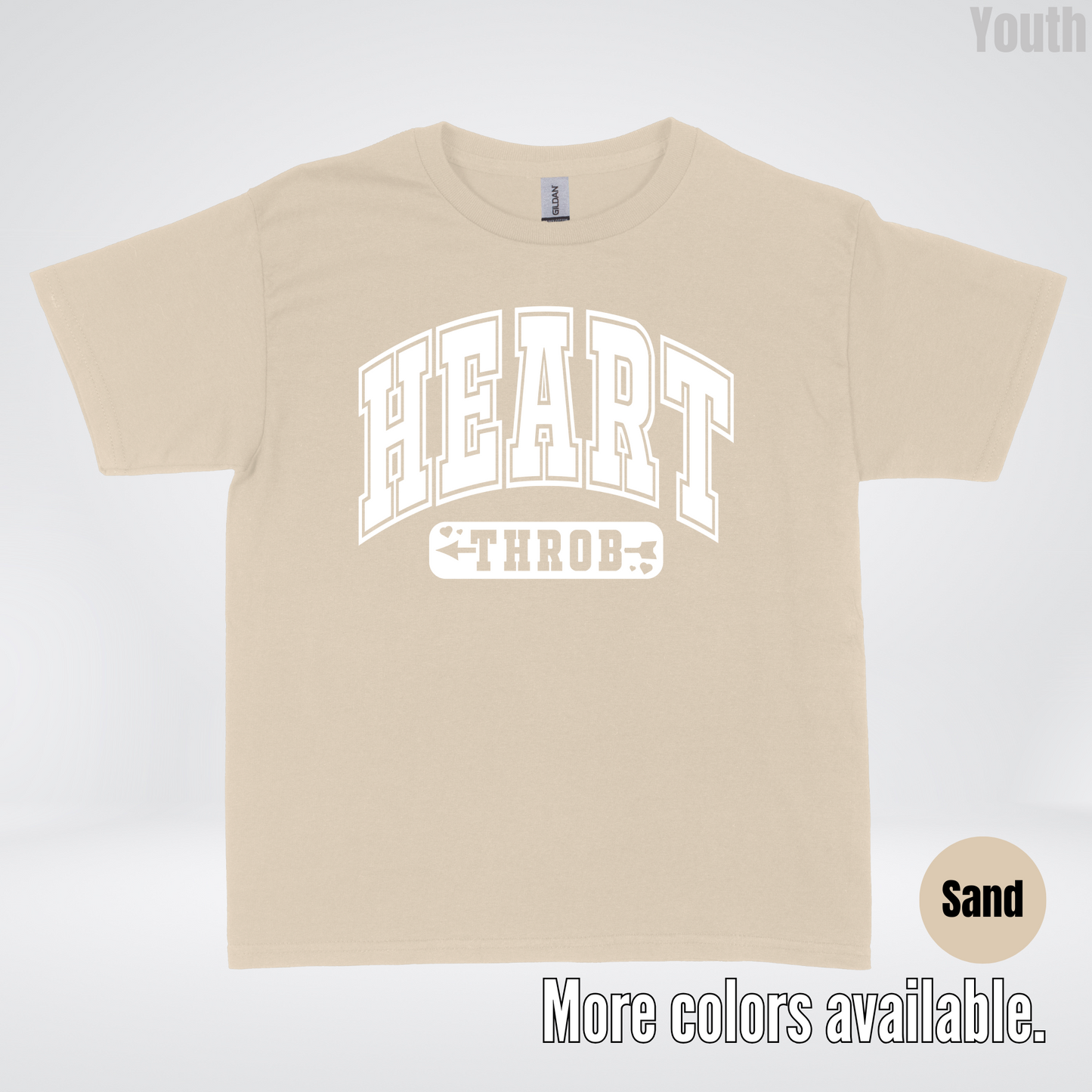 Heart Throb - White Design - Youth T-Shirt