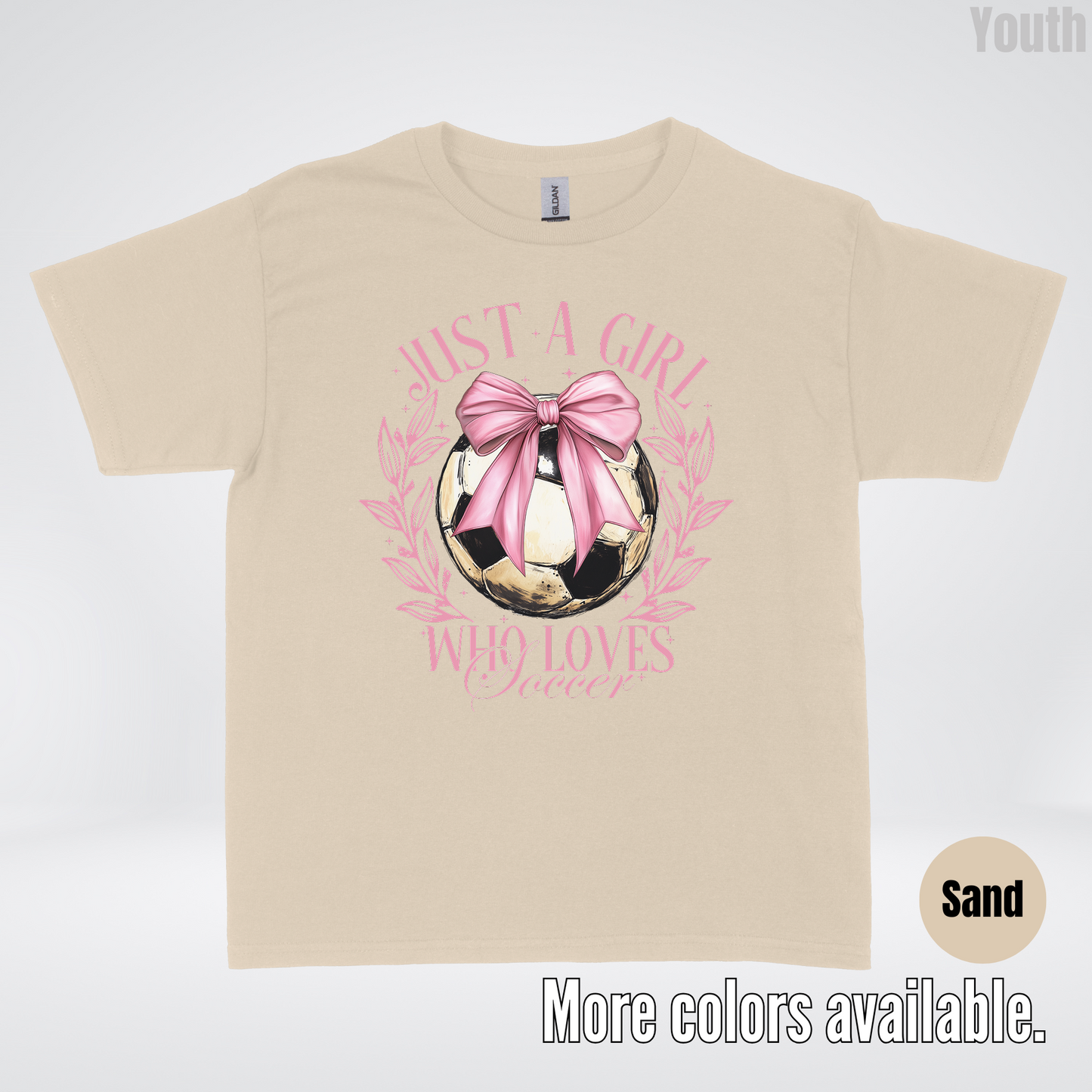 Just A Girl Who Loves Soccer Youth T-Shirt