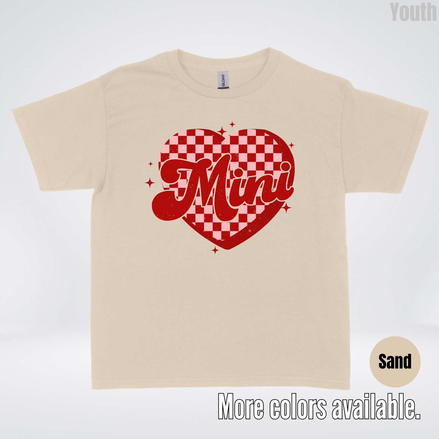 Mini Checkered Heart Youth T-Shirt