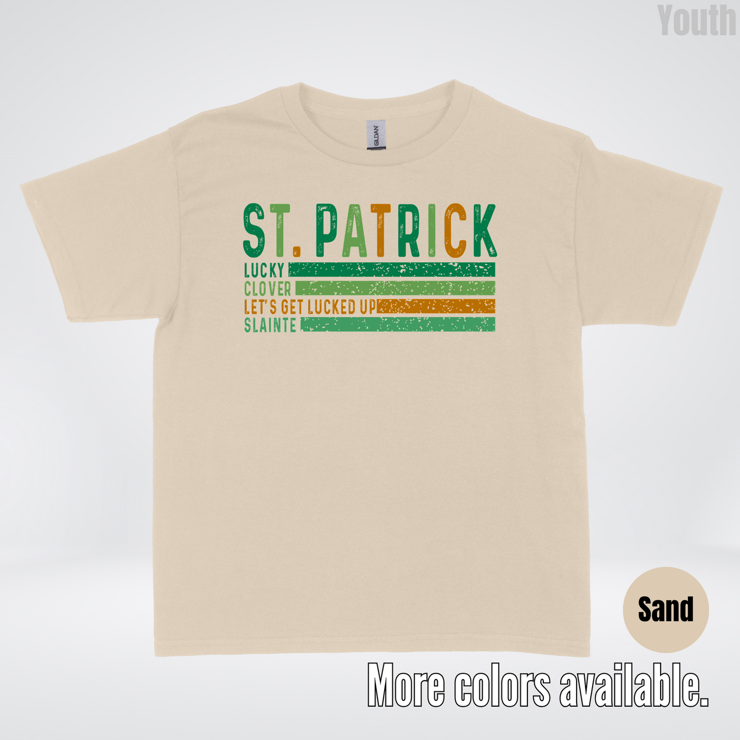 St. Patrick's Lucky Clover Let's Get Lucked Up Slainte St. Patrick's Day Youth T-Shirt