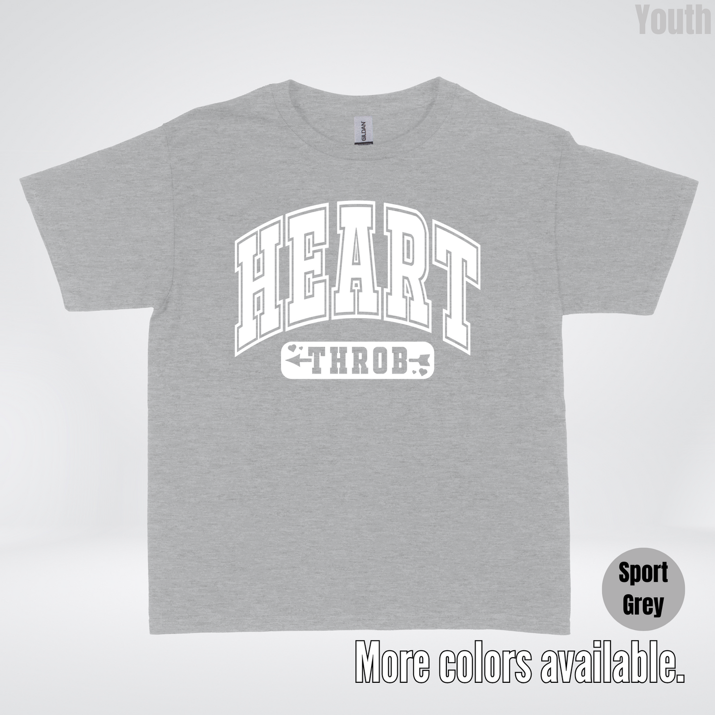 Heart Throb - White Design - Youth T-Shirt