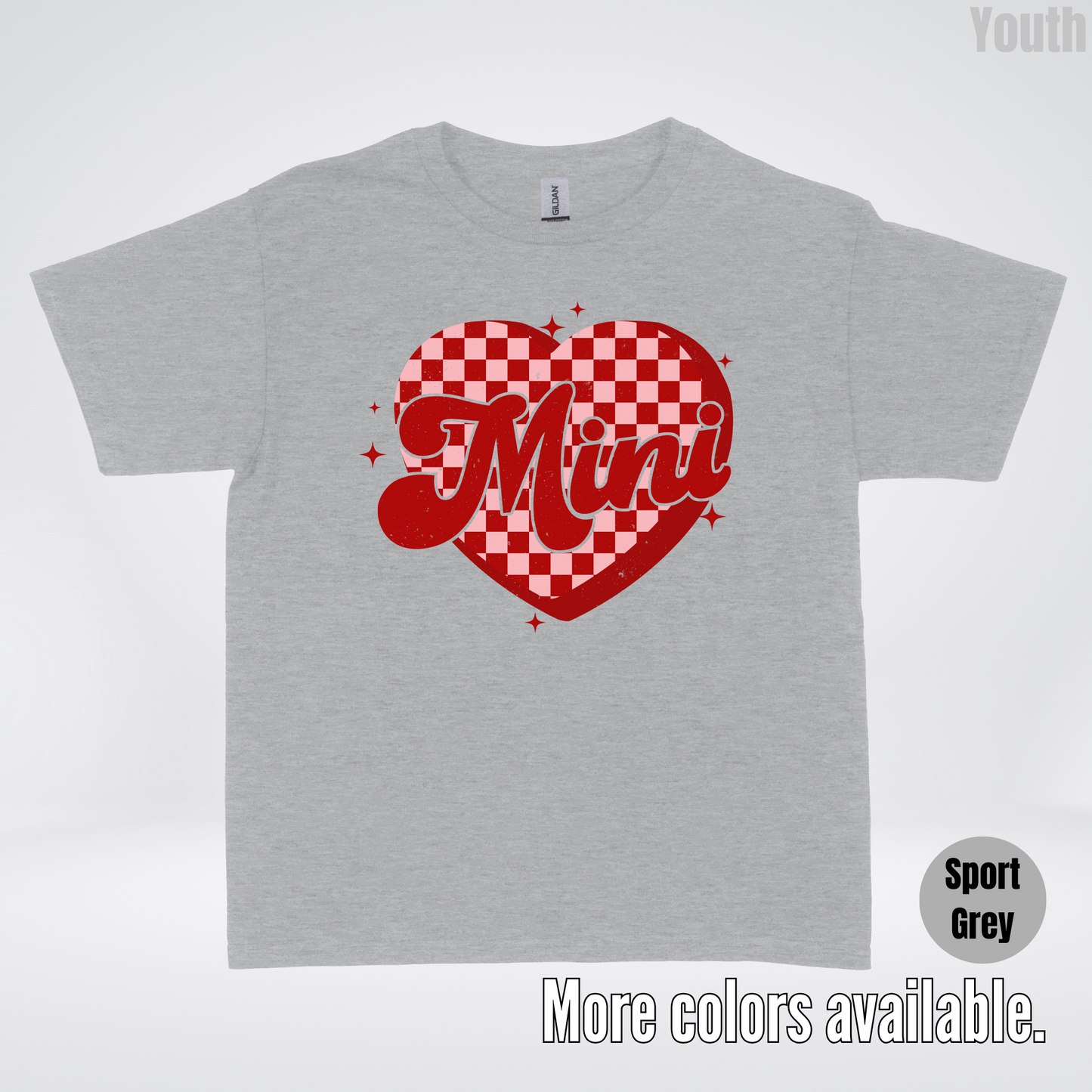Mini Checkered Heart Youth T-Shirt