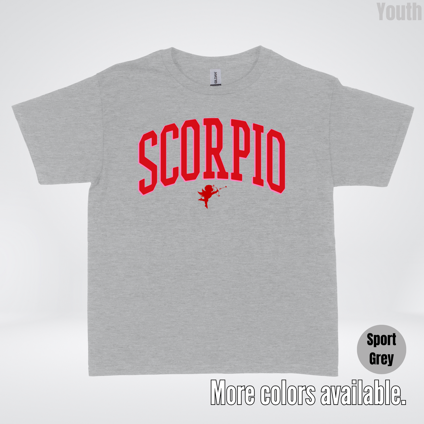 Scorpio Valentines Day Varsity Youth T-Shirt