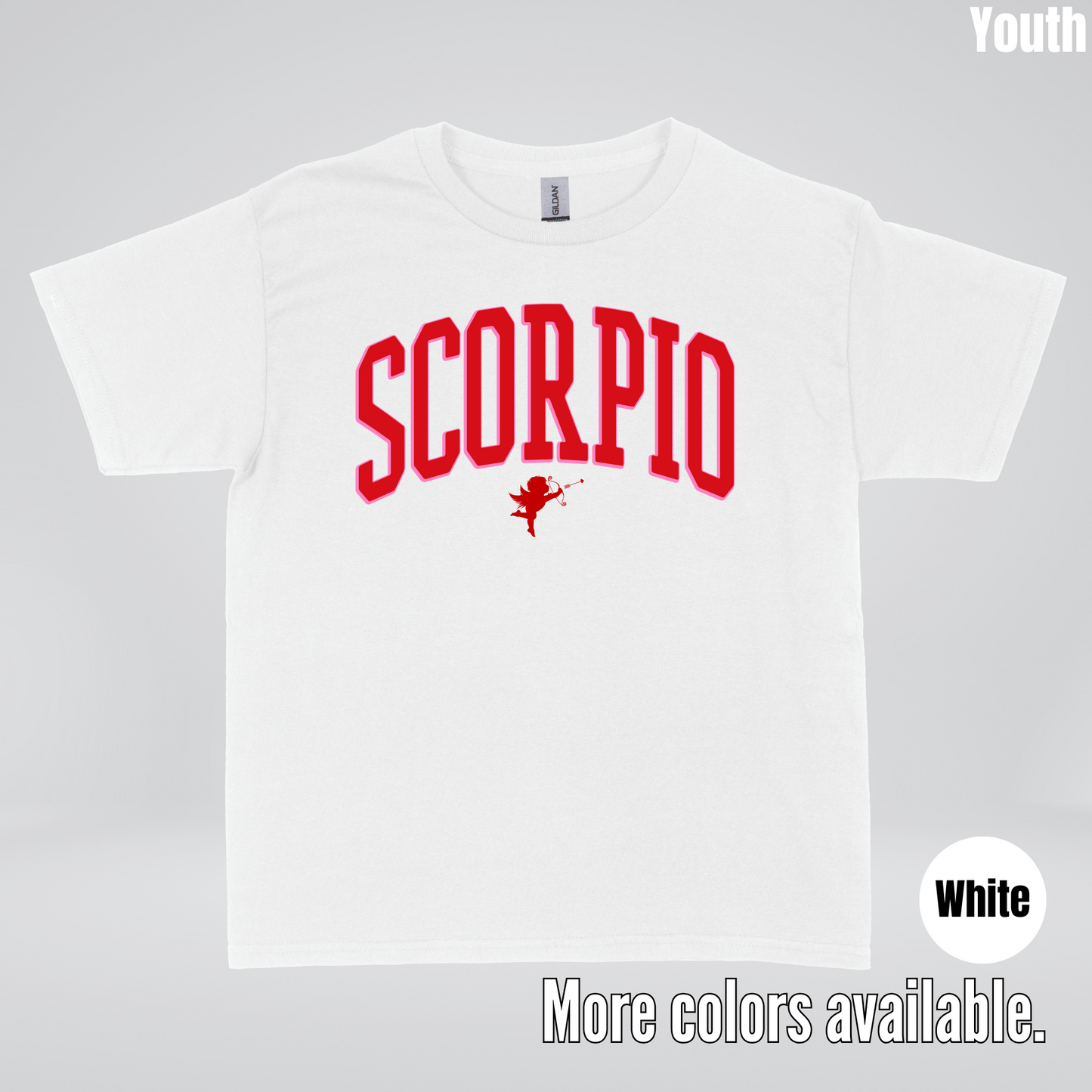 Scorpio Valentines Day Varsity Youth T-Shirt