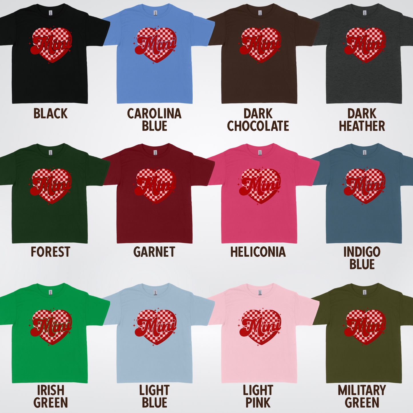 Mini Checkered Heart Youth T-Shirt