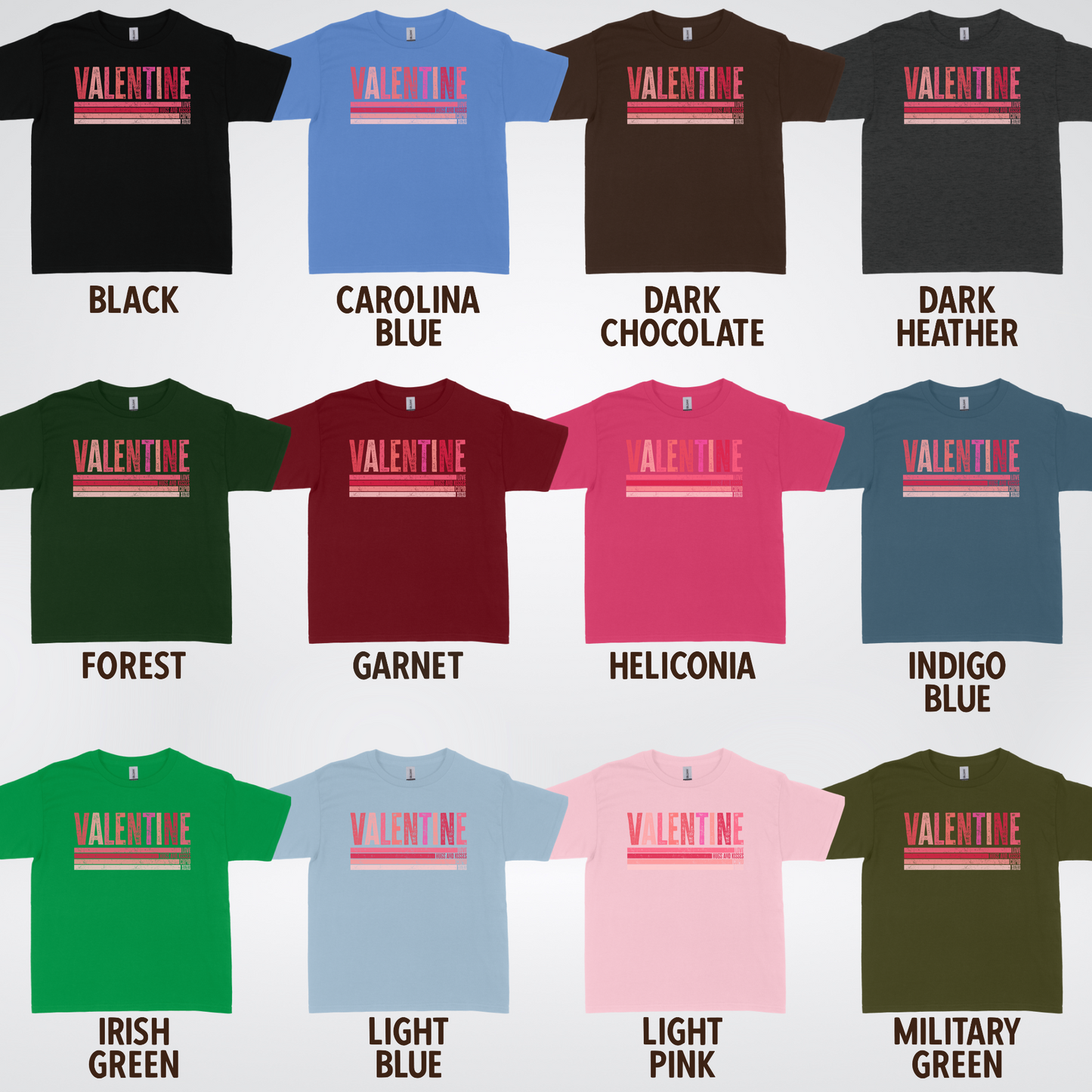 Valentine Hugs & Kisses Youth T-Shirt