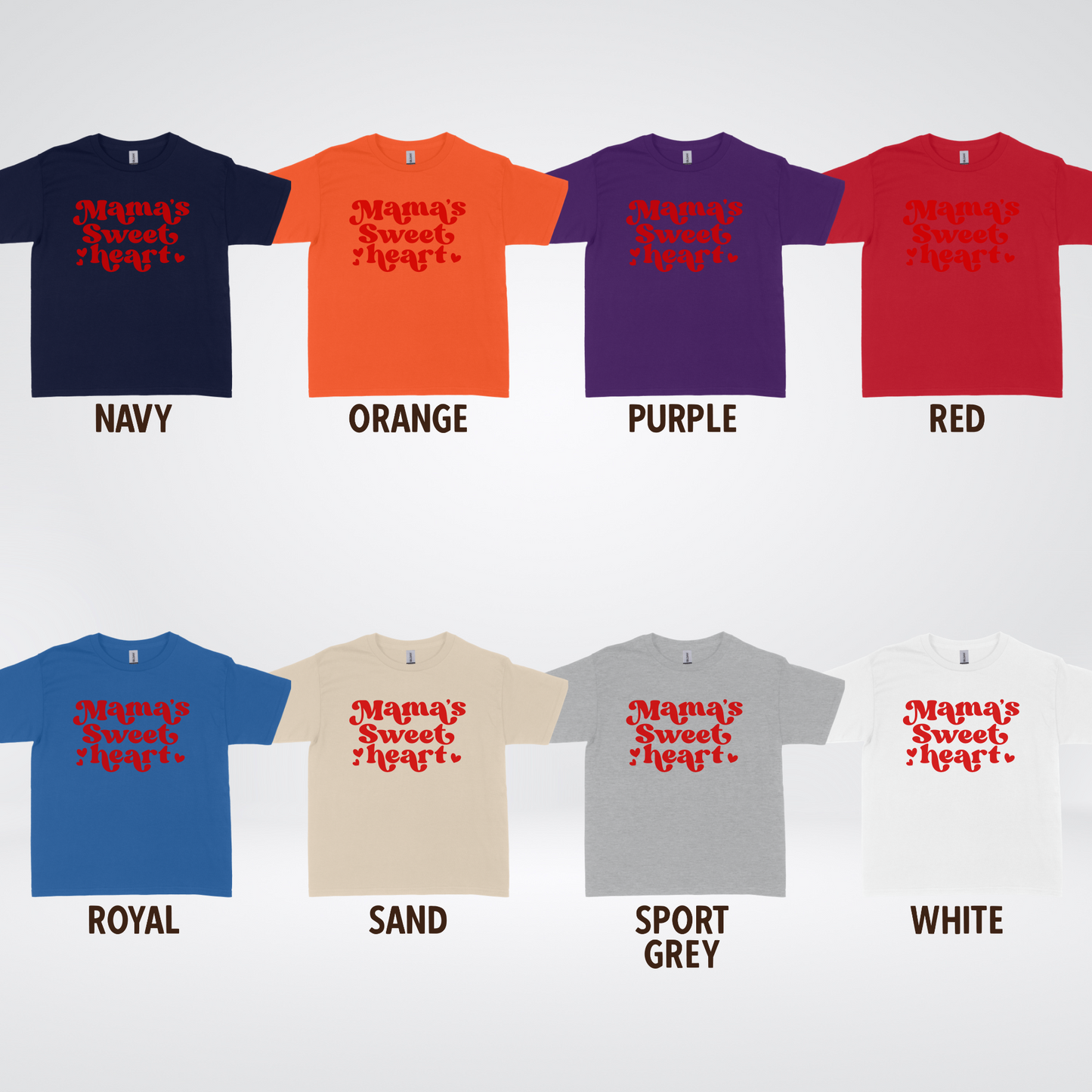 Mama's Sweet Heart Red Design Youth T-Shirt