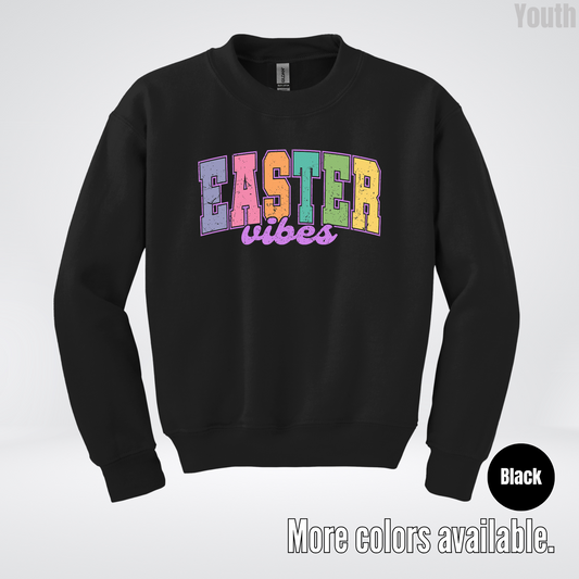 Easter Vibes Youth Crewneck Sweatshirt