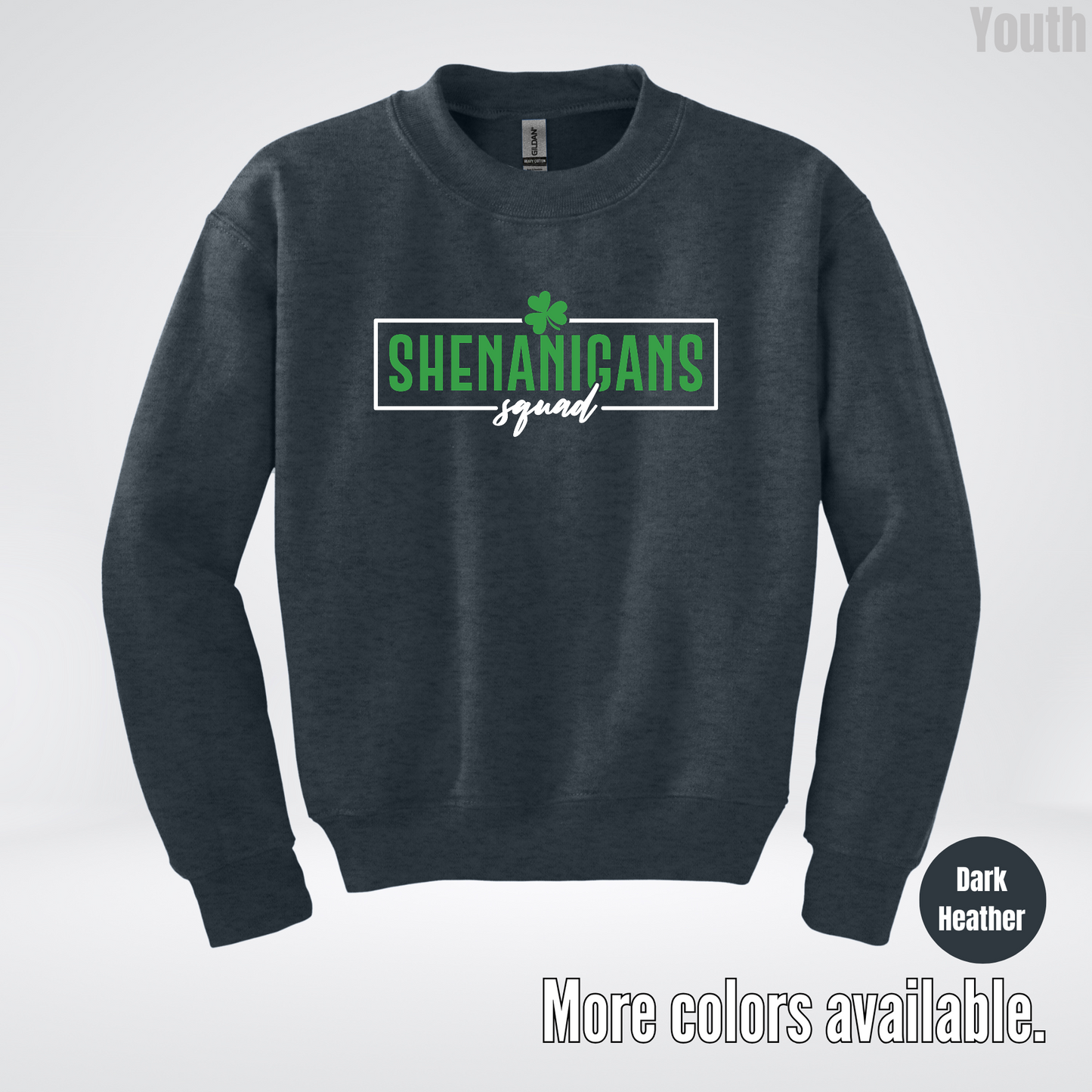 Shenanigans Squad 2 – Saint Patrick’s Day Youth Crewneck Sweatshirt