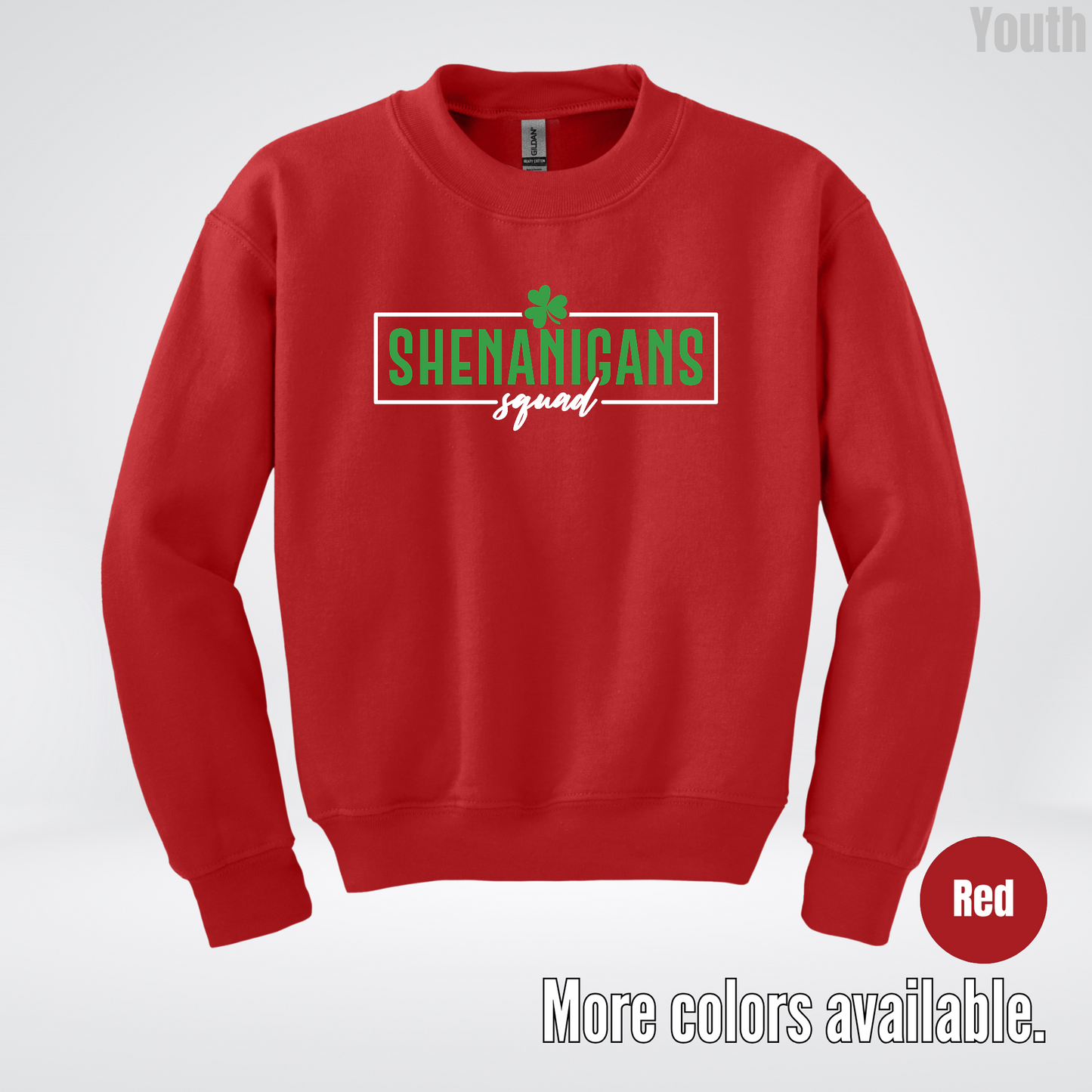 Shenanigans Squad 2 – Saint Patrick’s Day Youth Crewneck Sweatshirt