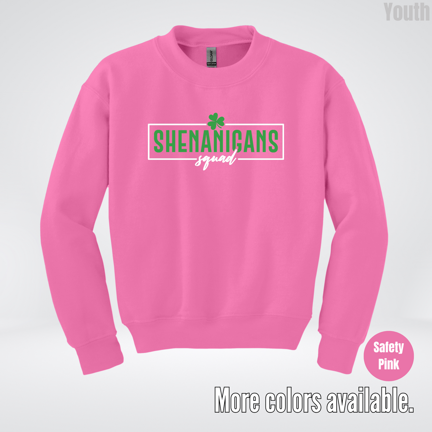 Shenanigans Squad 2 – Saint Patrick’s Day Youth Crewneck Sweatshirt