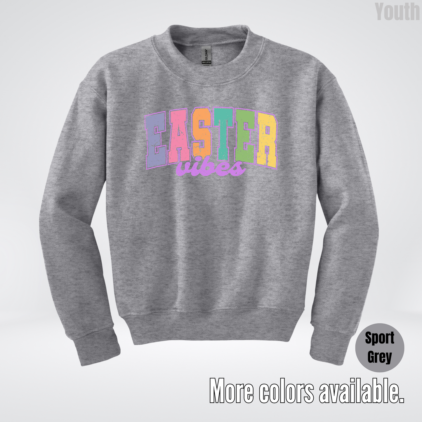 Easter Vibes Youth Crewneck Sweatshirt