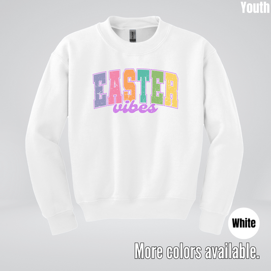 Easter Vibes Youth Crewneck Sweatshirt