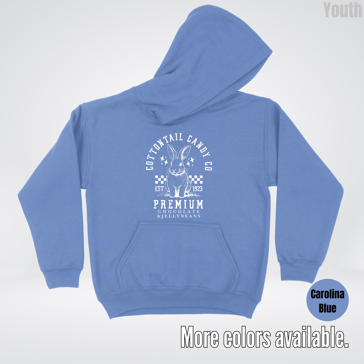 Cottontail Candy Co Premium Easter Youth Hoodie