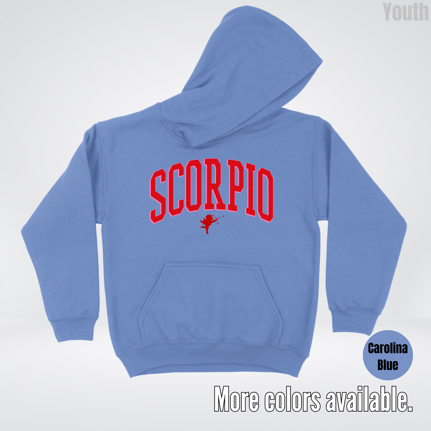 Scorpio Valentines Day Varsity Youth Hoodie