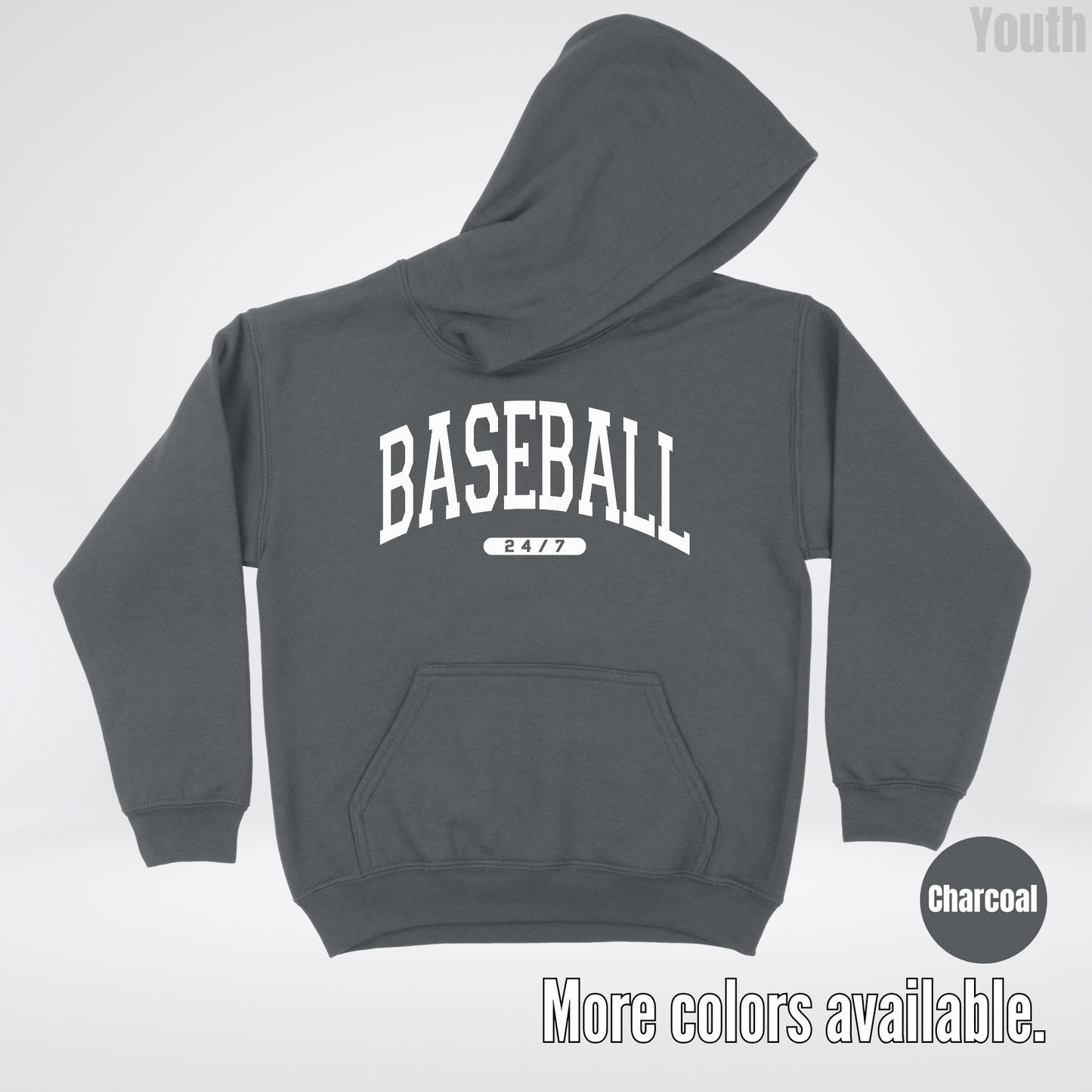 BASEBALL 24/7 Youth Hoodie