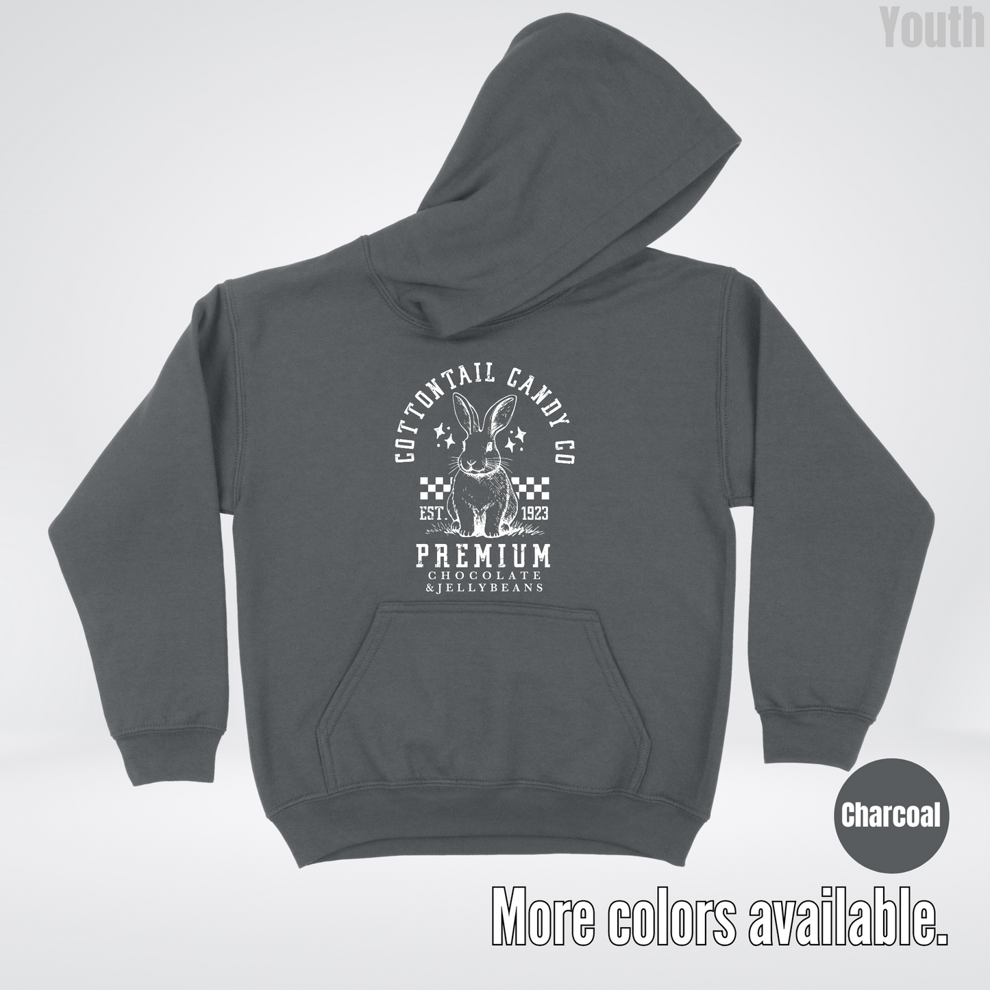 Cottontail Candy Co Premium Easter Youth Hoodie