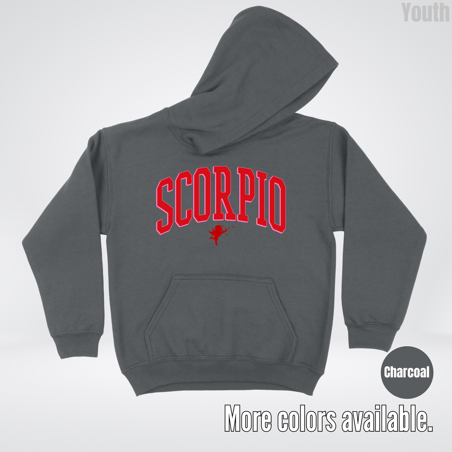 Scorpio Valentines Day Varsity Youth Hoodie