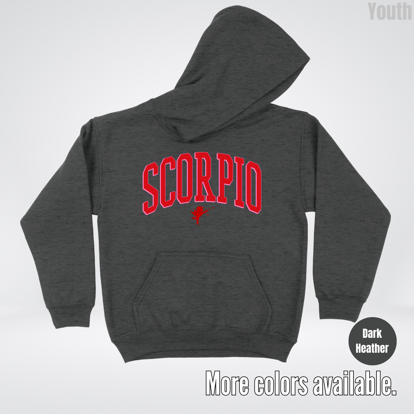 Scorpio Valentines Day Varsity Youth Hoodie