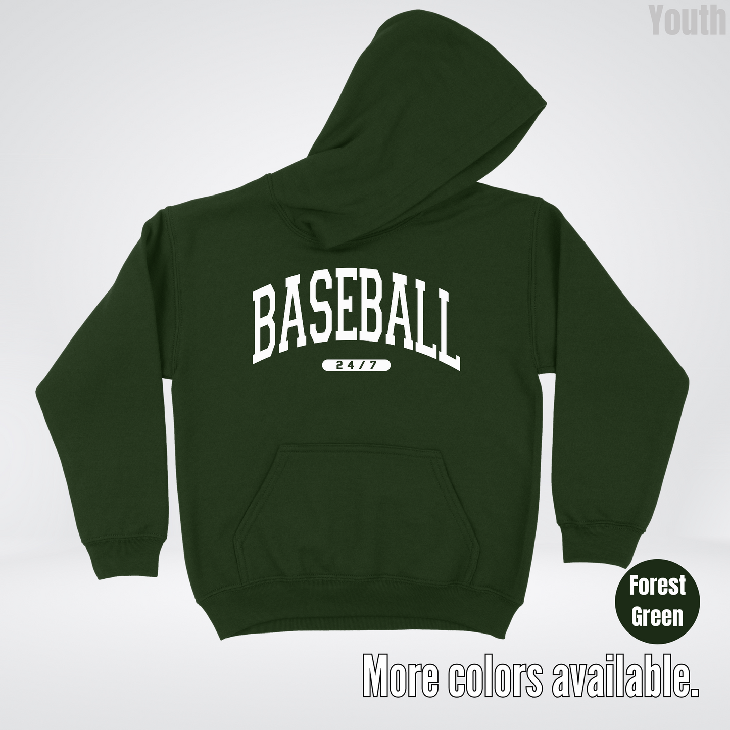 BASEBALL 24/7 Youth Hoodie