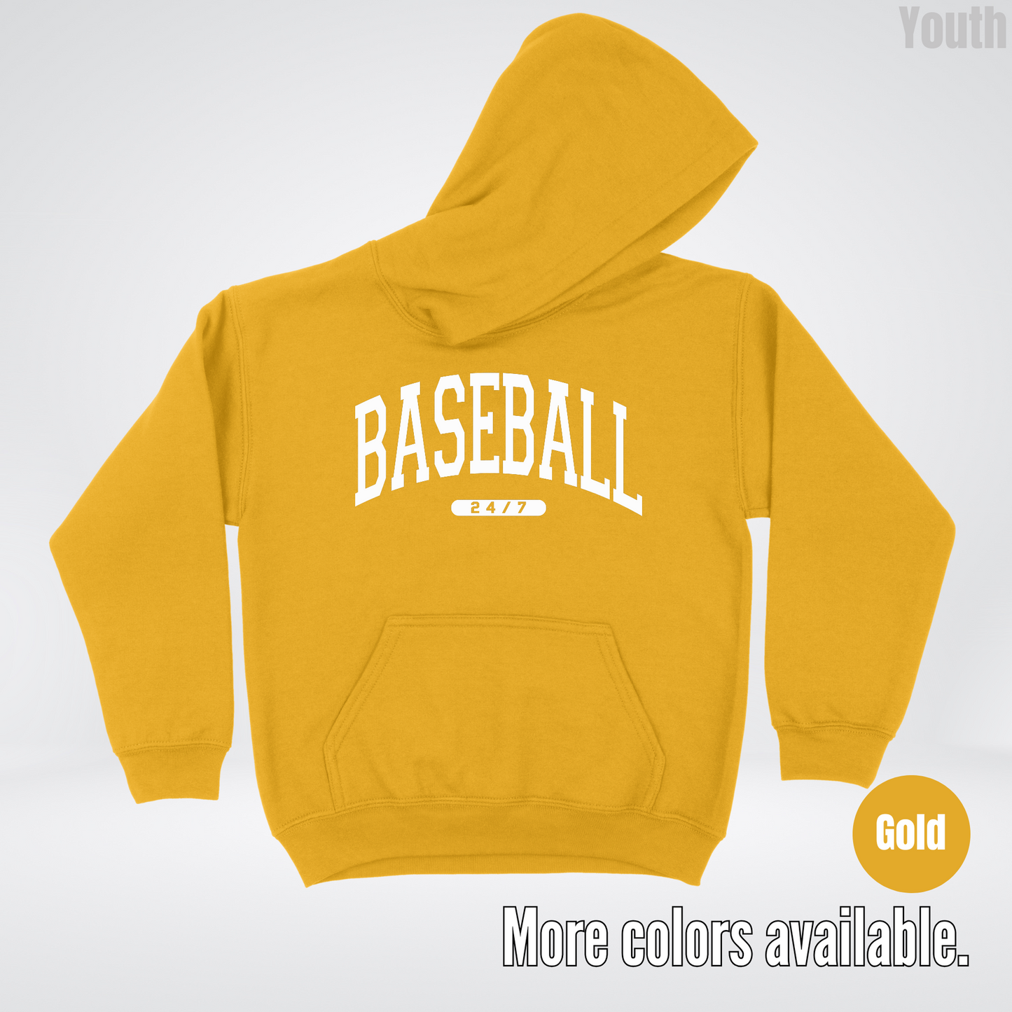 BASEBALL 24/7 Youth Hoodie