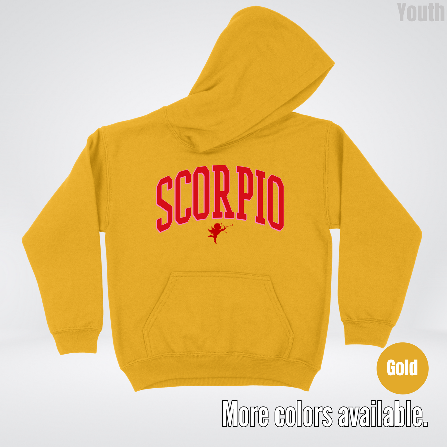 Scorpio Valentines Day Varsity Youth Hoodie