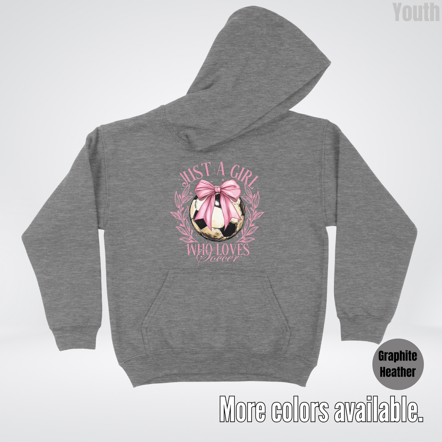 Just A Girl Who Loves Soccer Youth Hoodie