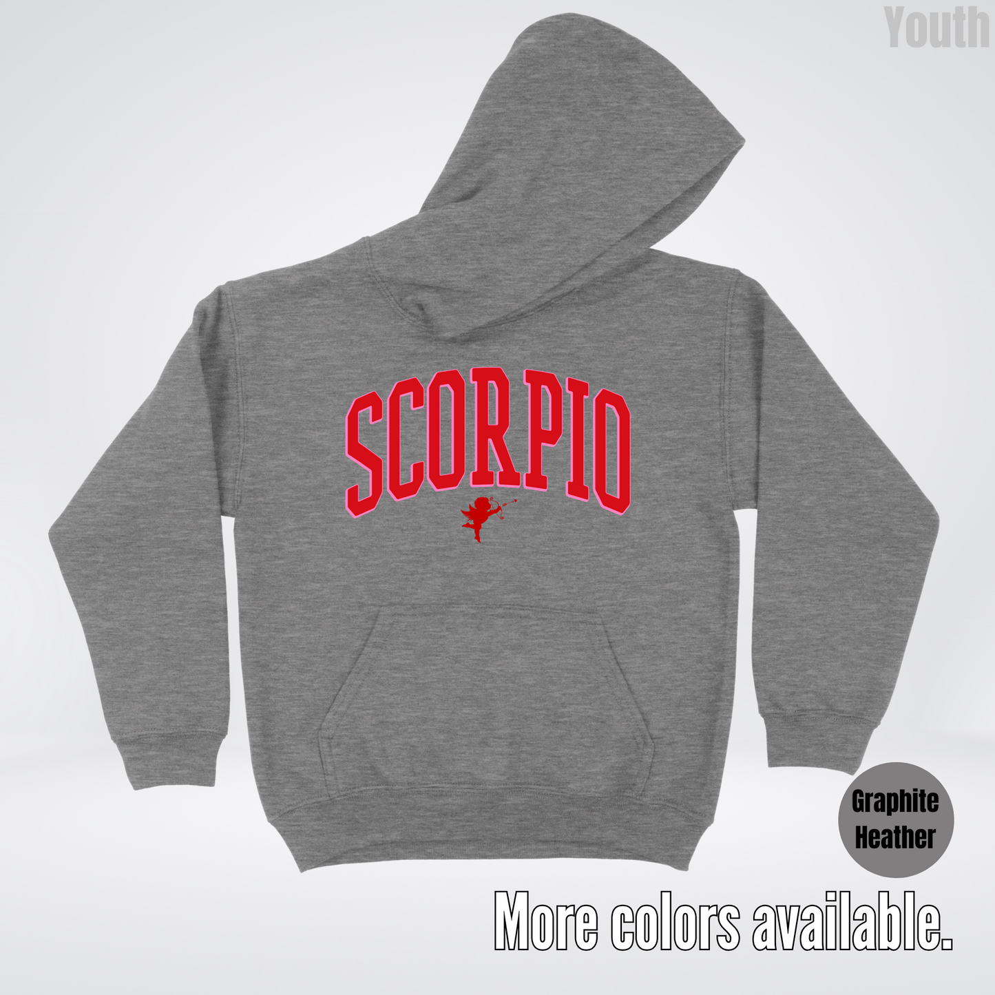 Scorpio Valentines Day Varsity Youth Hoodie