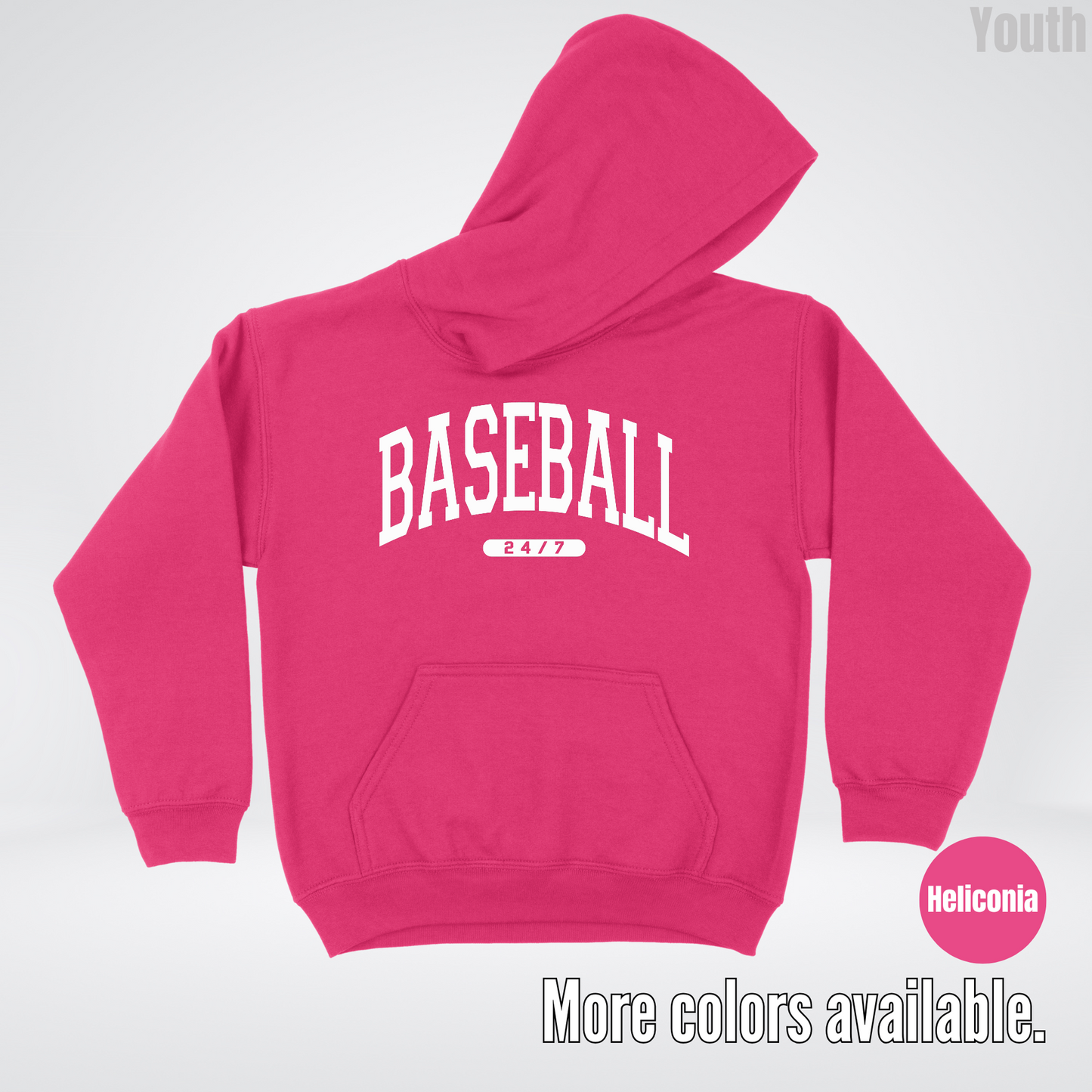 BASEBALL 24/7 Youth Hoodie