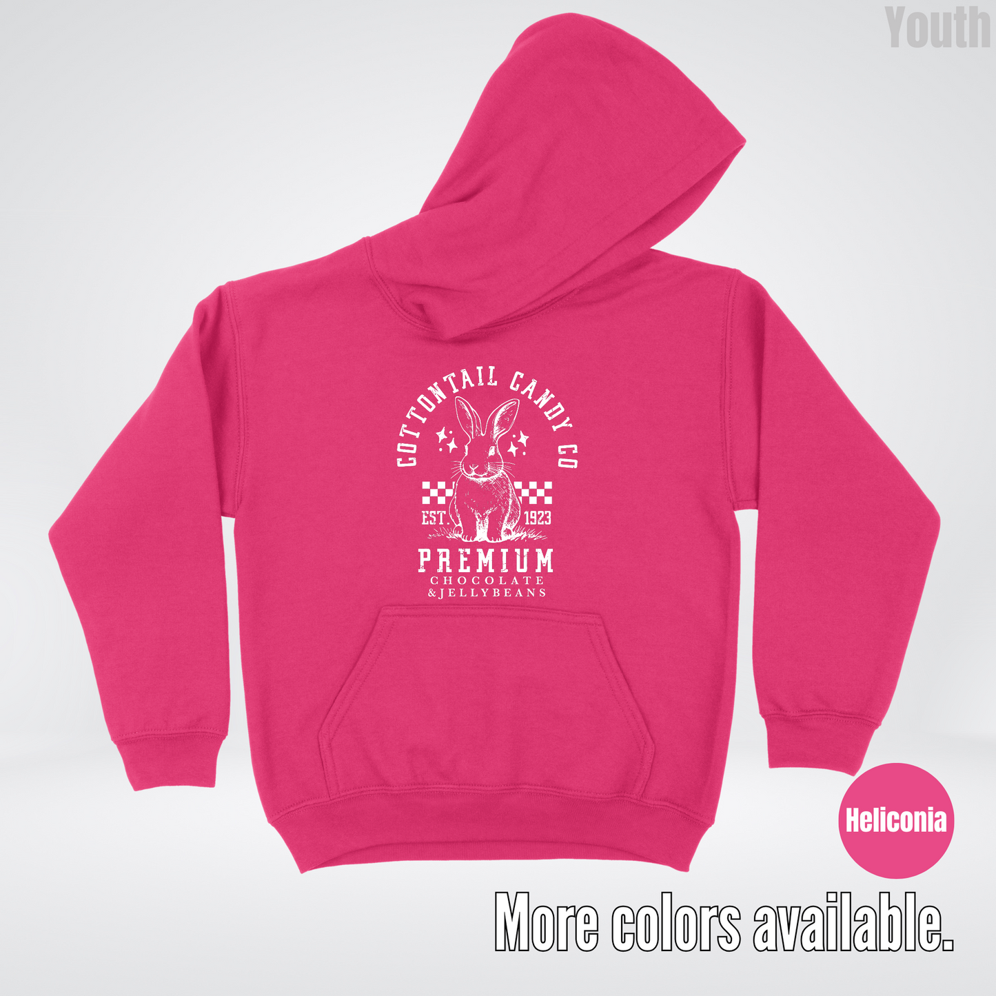 Cottontail Candy Co Premium Easter Youth Hoodie