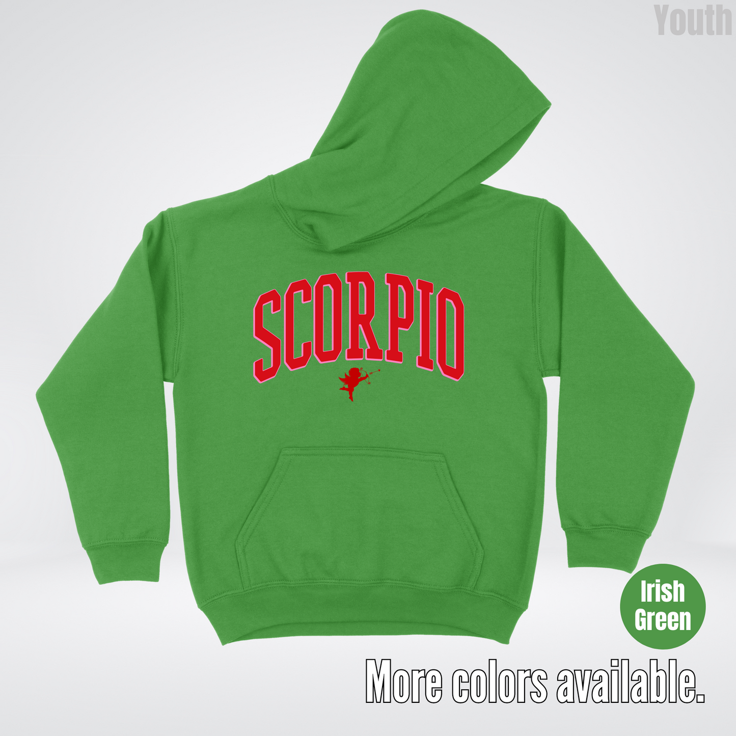 Scorpio Valentines Day Varsity Youth Hoodie