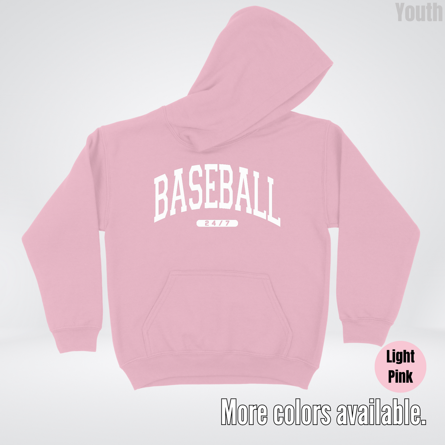 BASEBALL 24/7 Youth Hoodie
