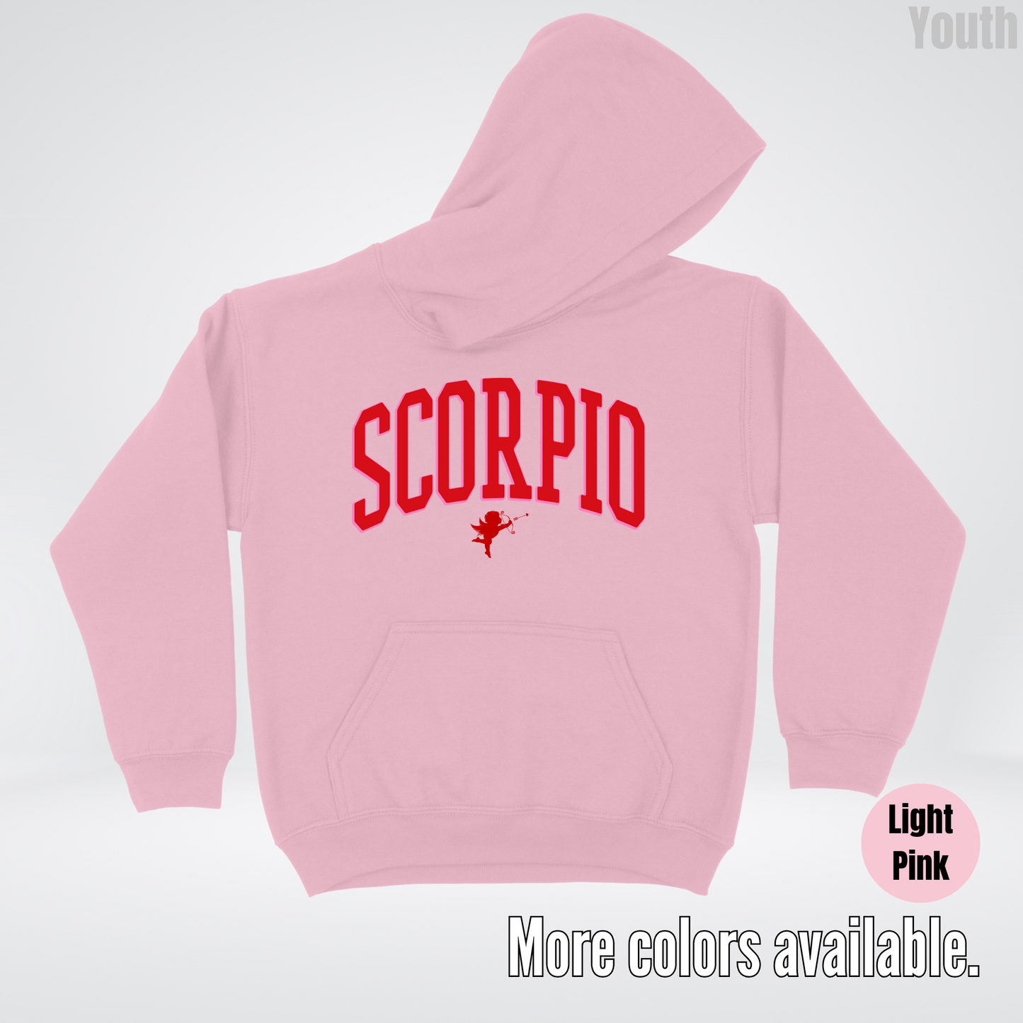 Scorpio Valentines Day Varsity Youth Hoodie