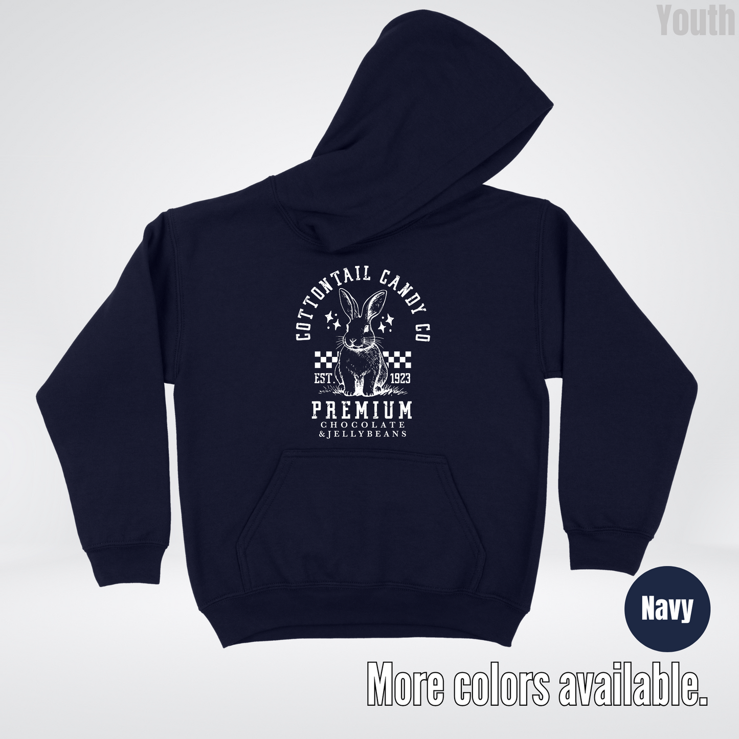 Cottontail Candy Co Premium Easter Youth Hoodie