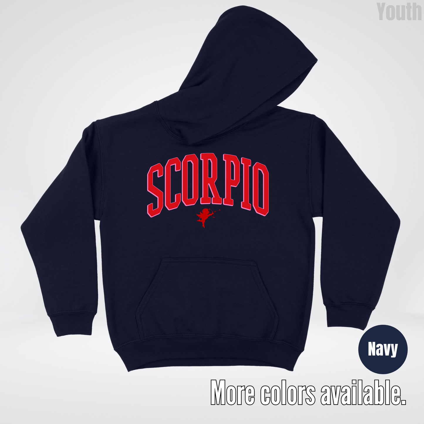 Scorpio Valentines Day Varsity Youth Hoodie