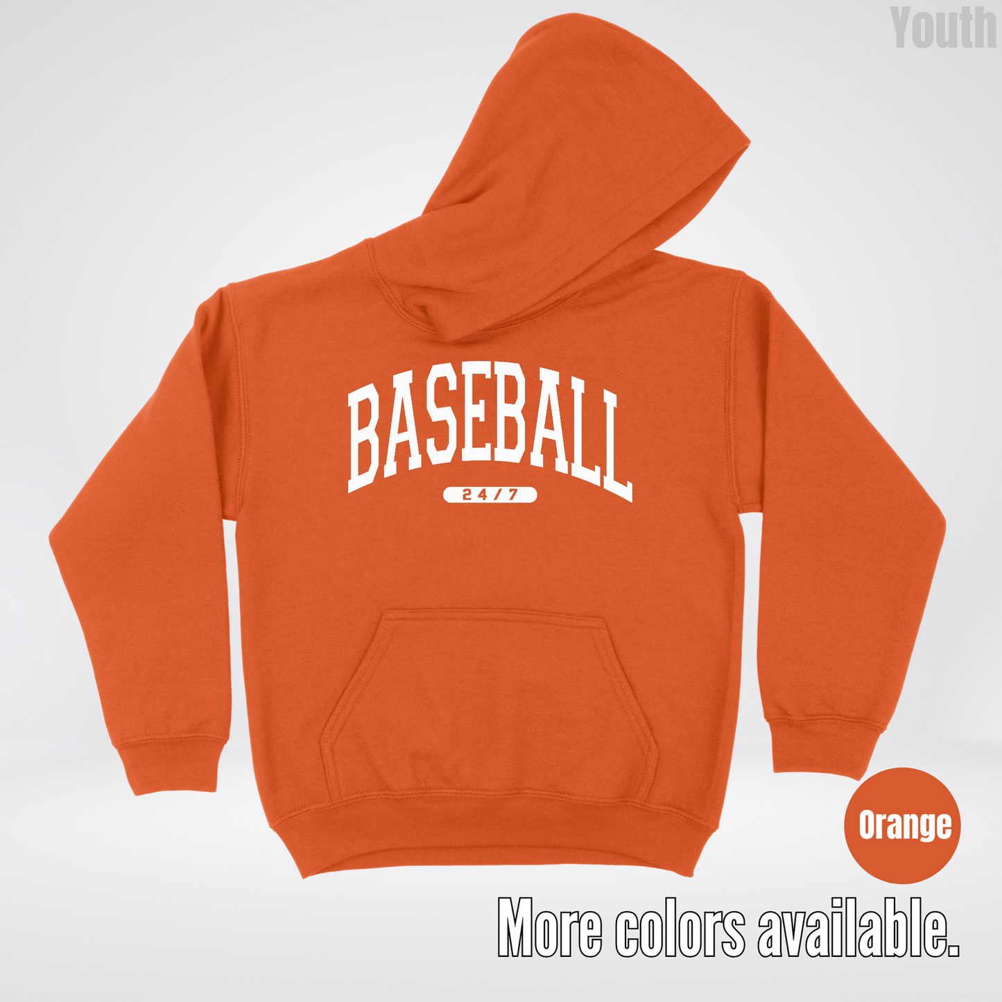 BASEBALL 24/7 Youth Hoodie