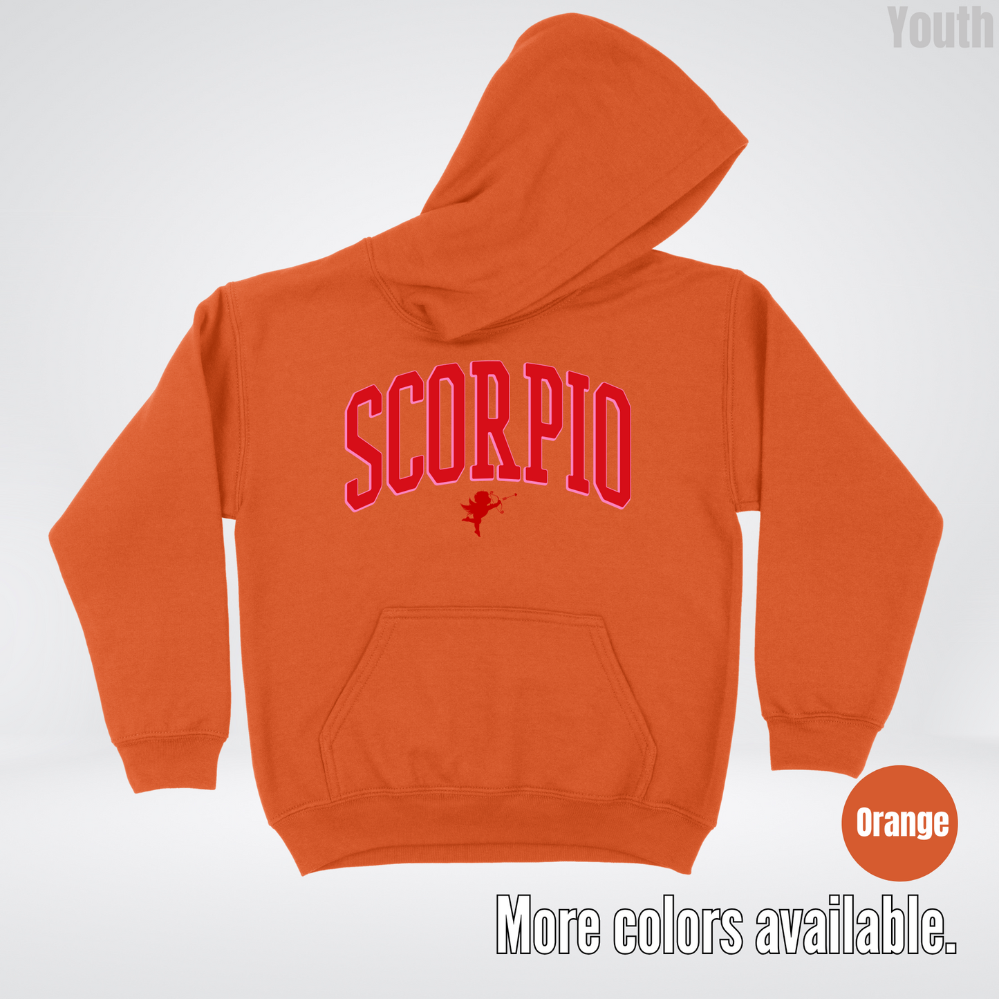 Scorpio Valentines Day Varsity Youth Hoodie