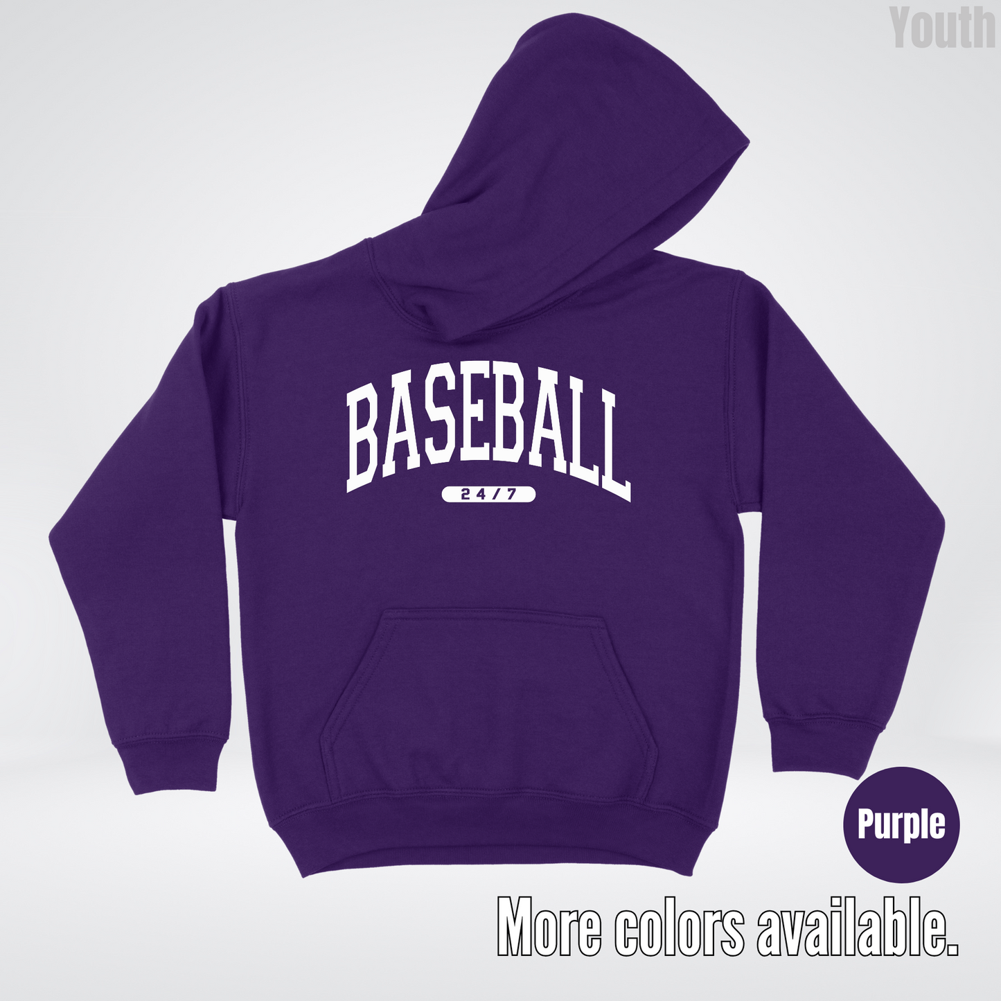 BASEBALL 24/7 Youth Hoodie
