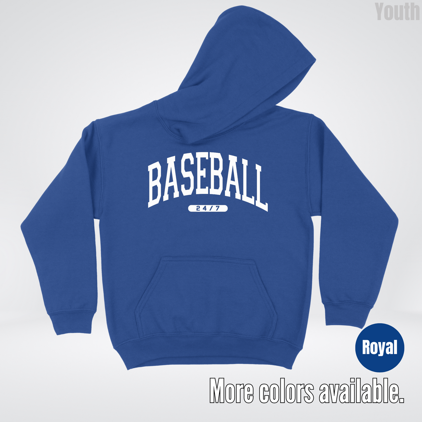 BASEBALL 24/7 Youth Hoodie