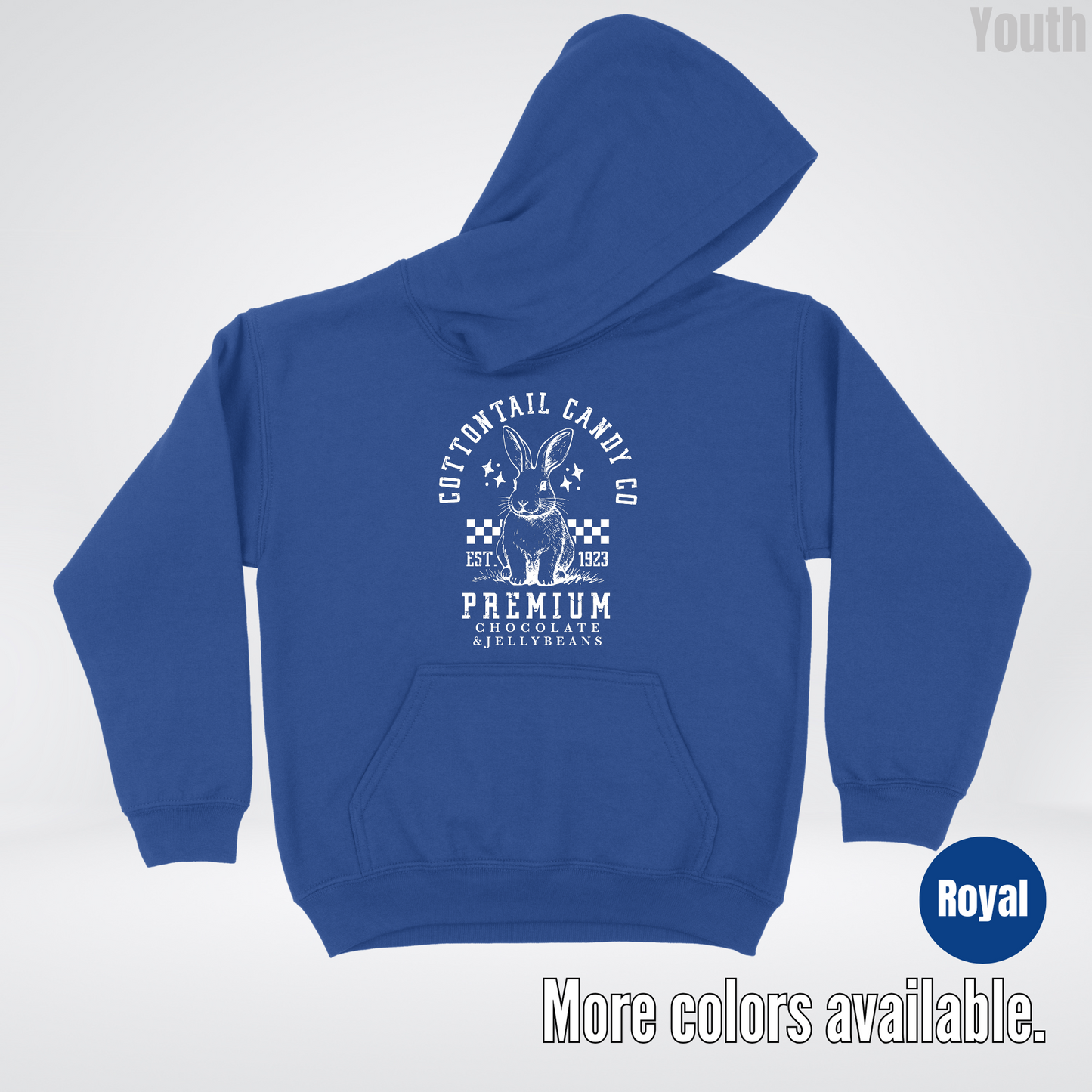 Cottontail Candy Co Premium Easter Youth Hoodie